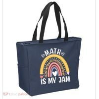Math Is My Jam First Day Back To School Math Teacher Student Tote Bag thumb 2