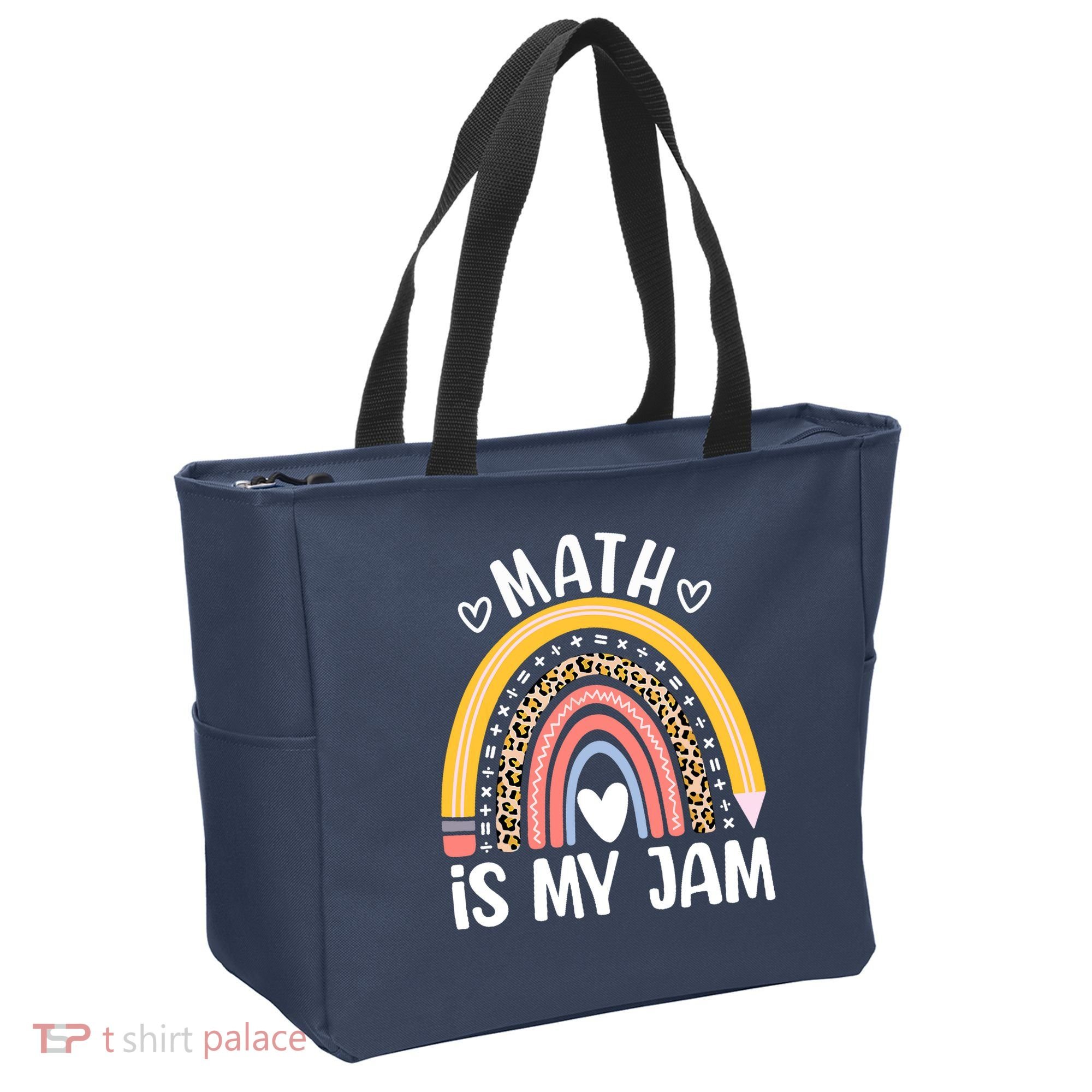 Math Is My Jam First Day Back To School Math Teacher Student Tote Bag