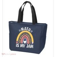 Math Is My Jam First Day Back To School Math Teacher Student Tote Bag thumb 3