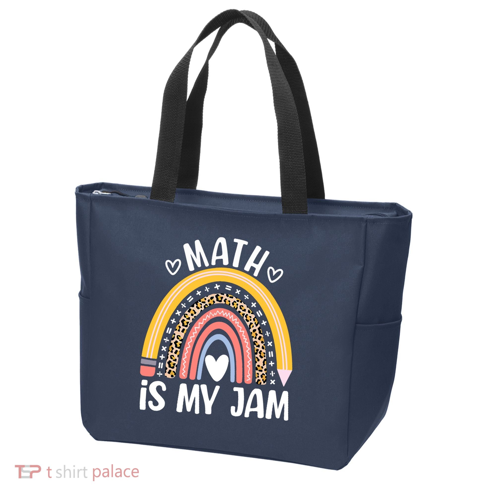 Math Is My Jam First Day Back To School Math Teacher Student Tote Bag