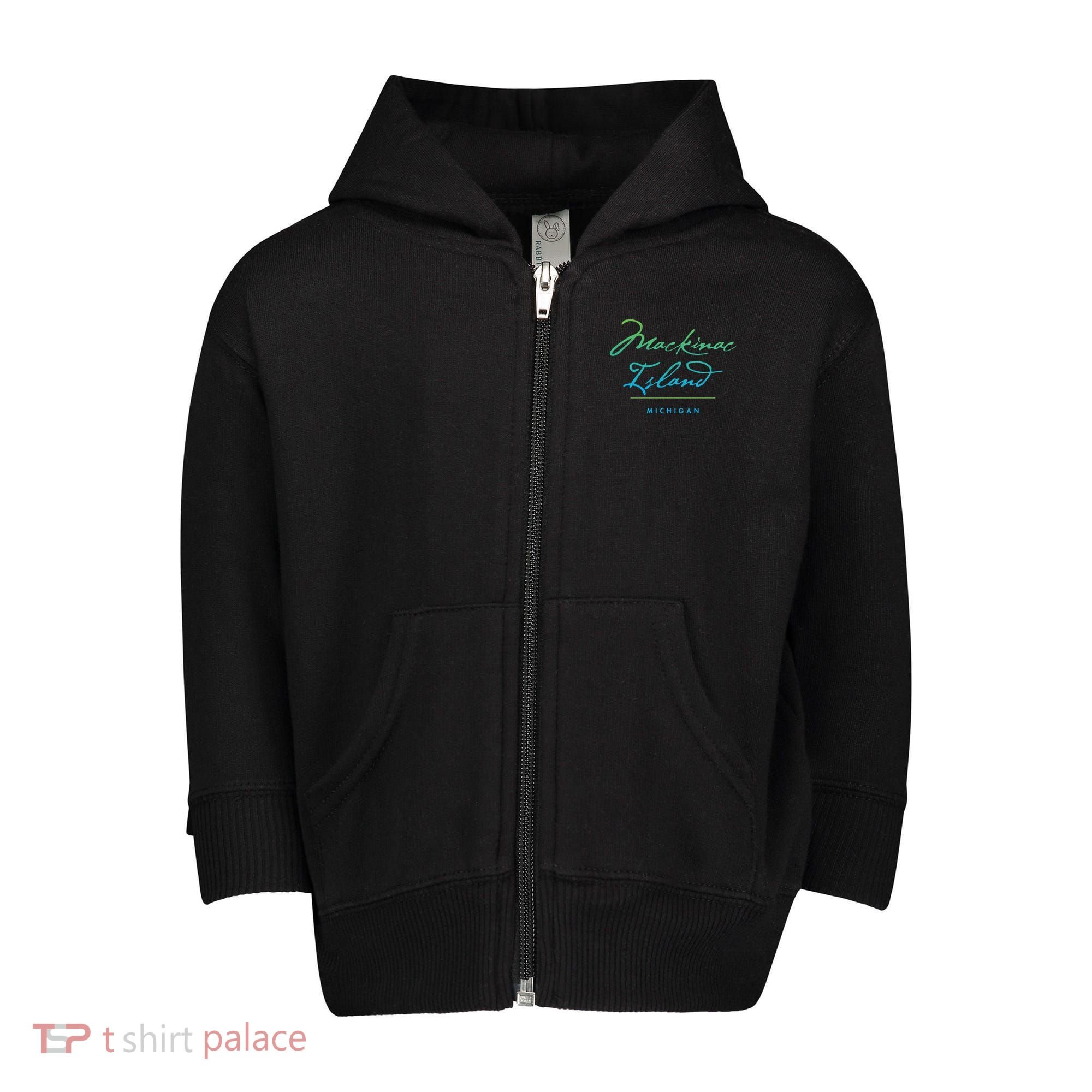 Mackinac Island Michigan Toddler Zip Fleece Hoodie