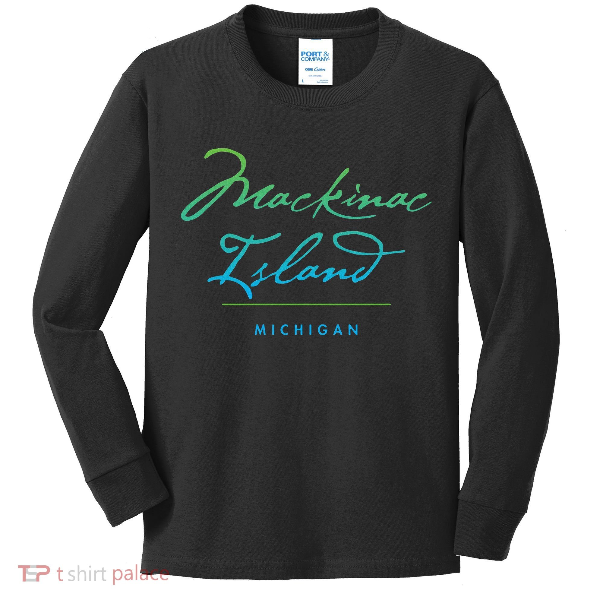 Mackinac Island Michigan Kids Long Sleeve Shirt