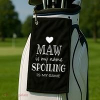 Maw Is My Name Funny Graphic Gifts For Maw Grandma Golf Towel thumb 2