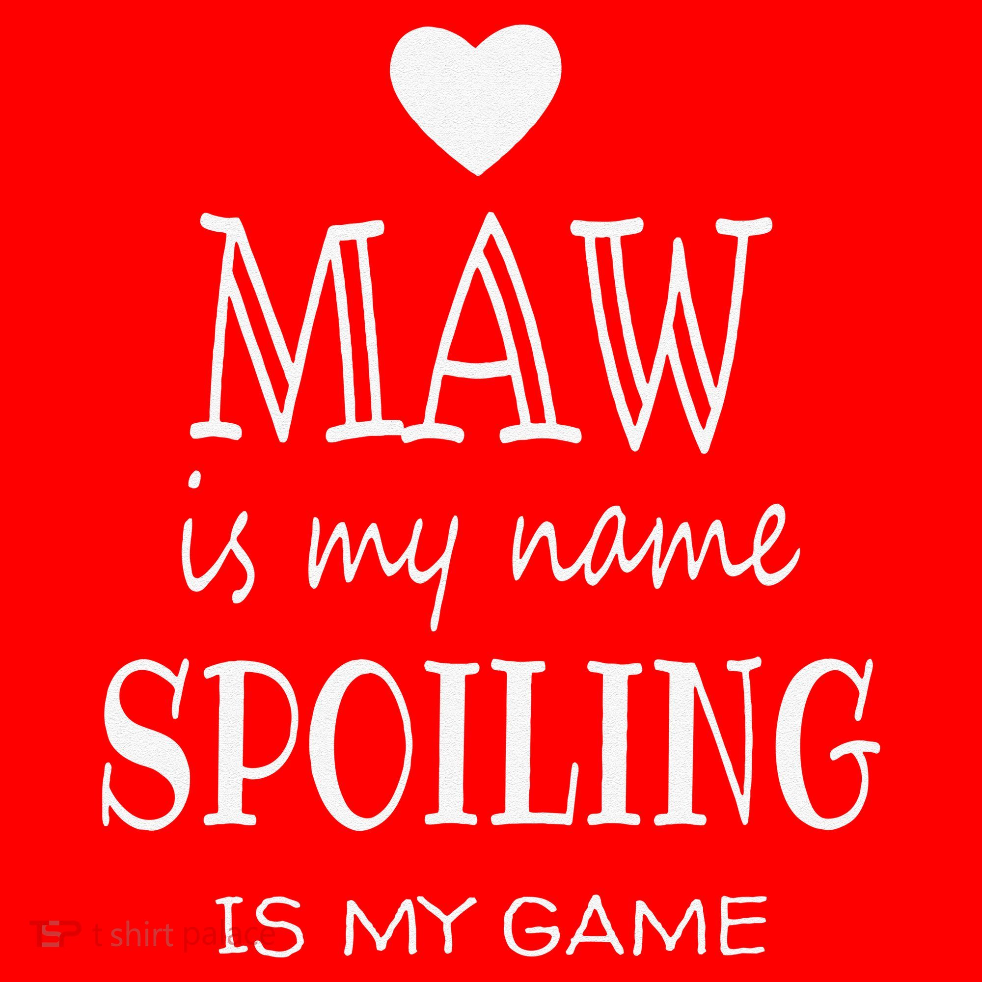 Maw Is My Name Funny Graphic Gifts For Maw Grandma Santa Hat