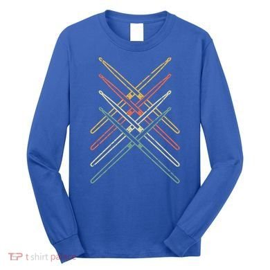 Musical Instrut Music Drummer Drumsticks Drums Gift Long Sleeve Shirt