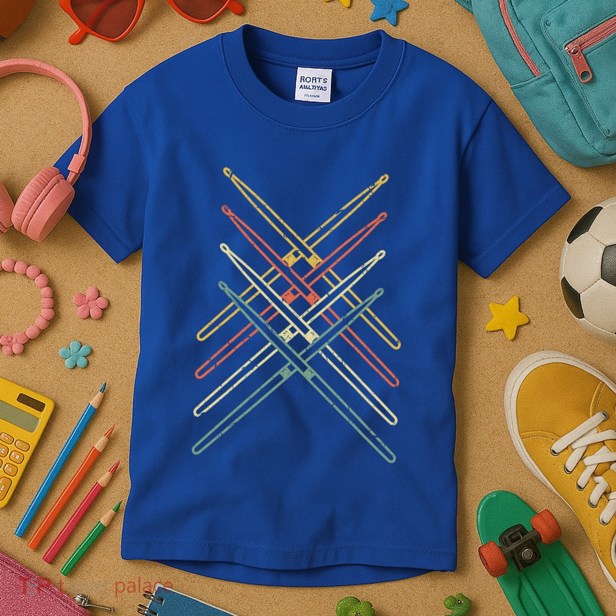 Musical Instrut Music Drummer Drumsticks Drums Gift Kids T-Shirt
