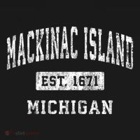 Mackinac Island Michigan Mi Vintage Established Sports T-Shirt thumb 7