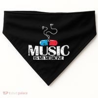 Music Is My Medicine USA-Made Doggie Bandana thumb 0