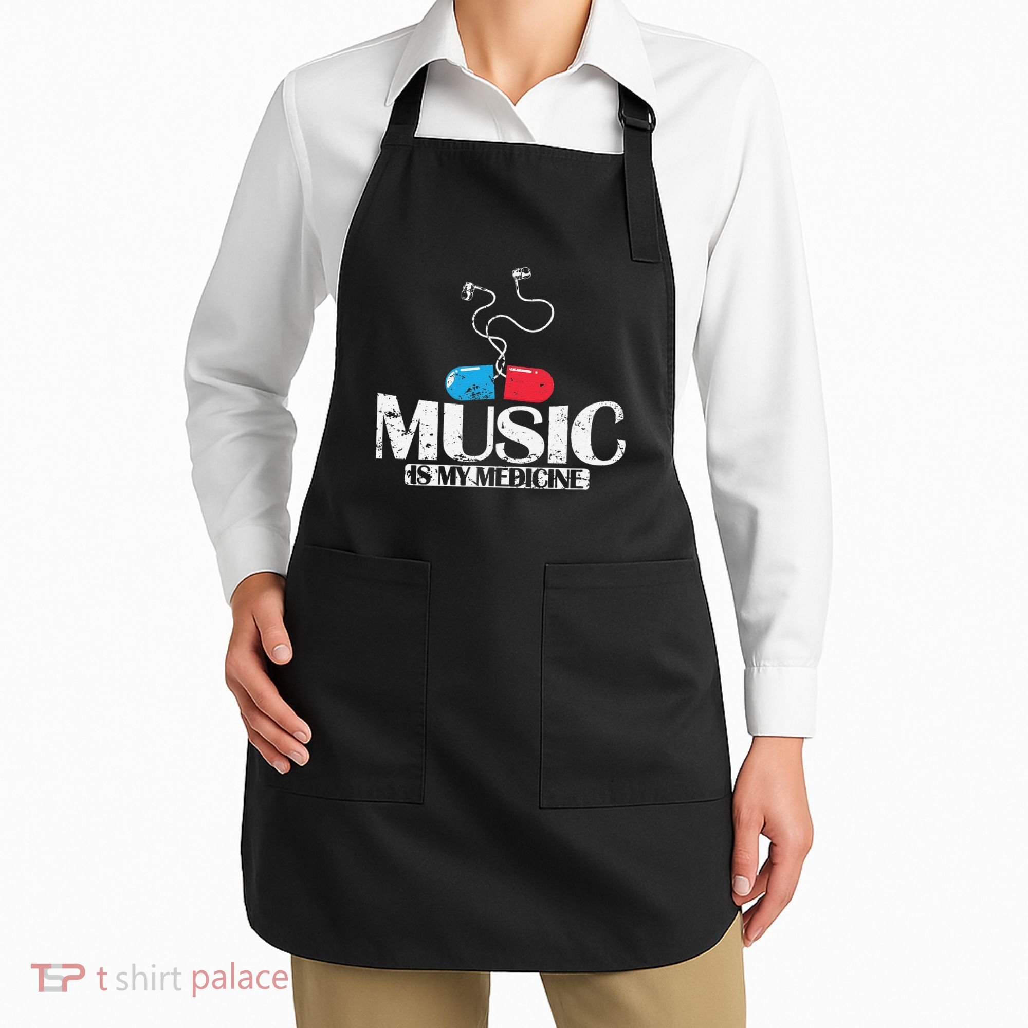 Music Is My Medicine Apron