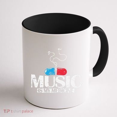 Music Is My Medicine Coffee Mug back