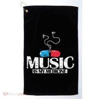 Music Is My Medicine Golf Towel thumb 0