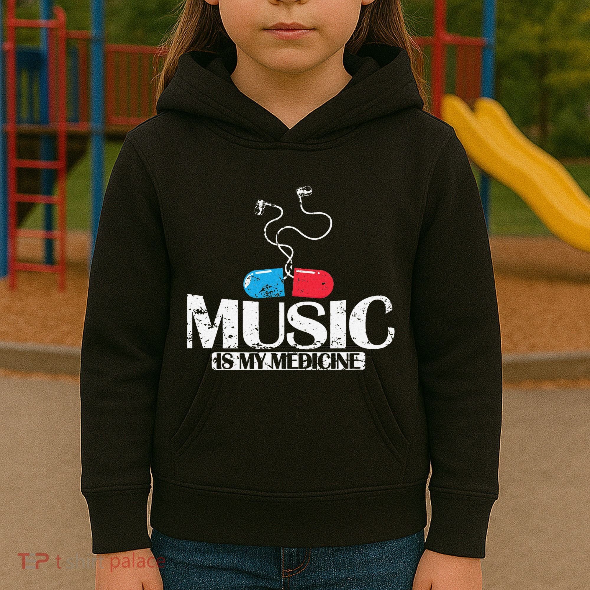 Music Is My Medicine Kids Hoodie