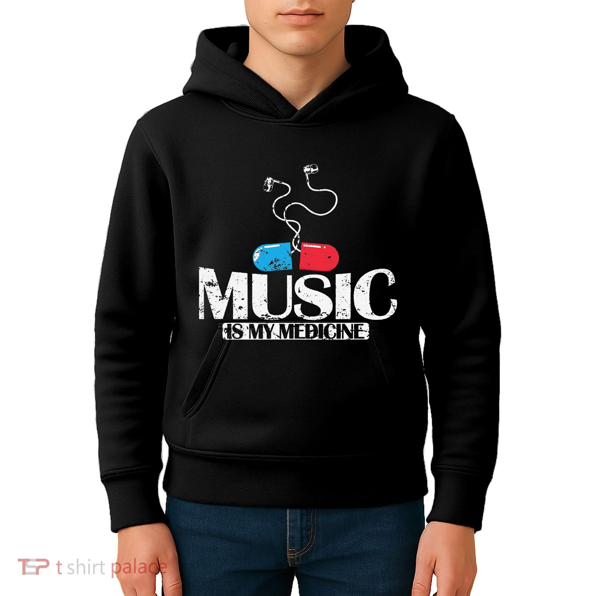 Music Is My Medicine Kids Hoodie