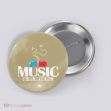 Music Is My Medicine Button
