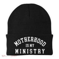 Motherhood Is My Ministry Christian Beanie thumb 0
