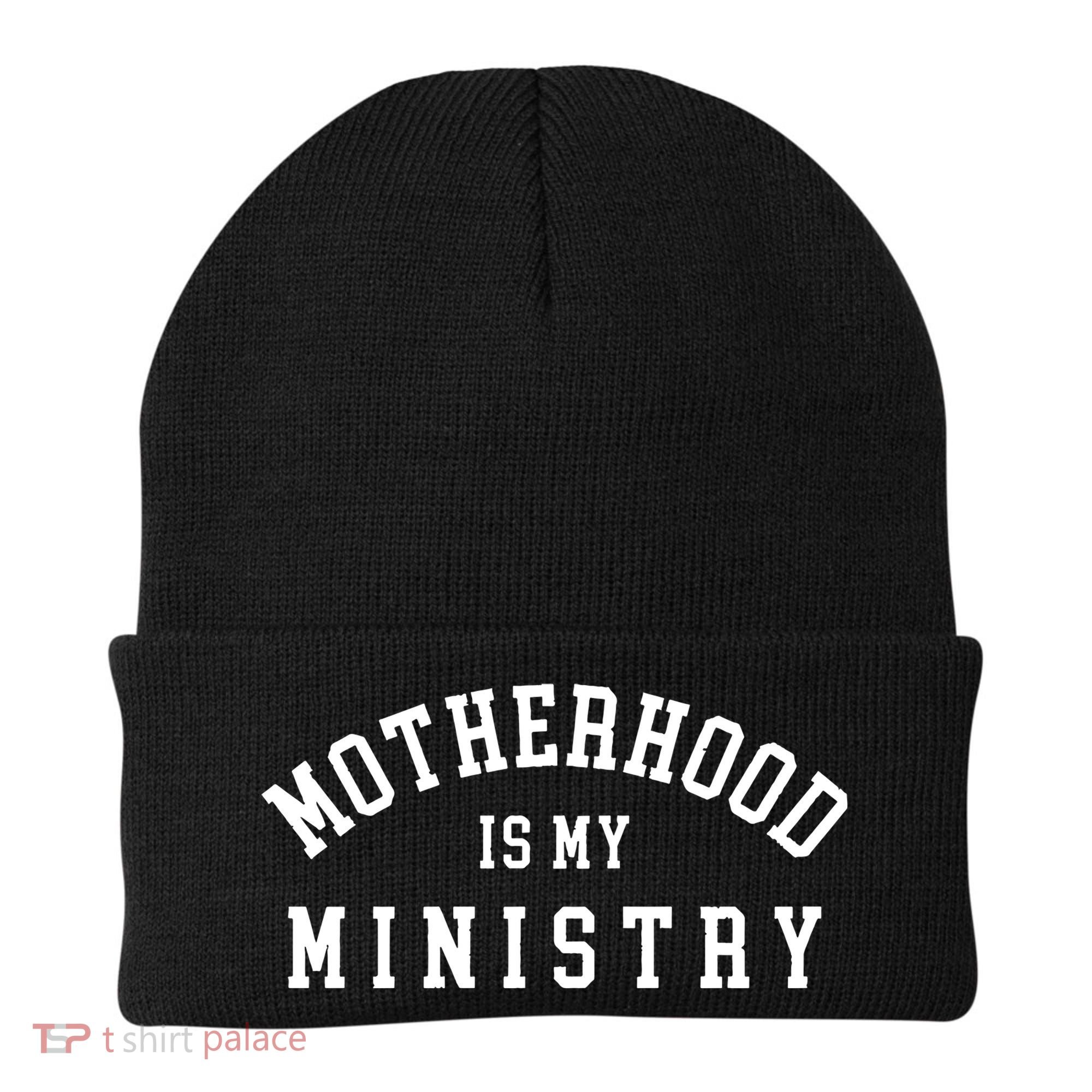 Motherhood Is My Ministry Christian Beanie