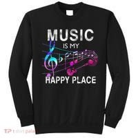 Music Is My Happy Place Inspiring Music Novelty Gift Sweatshirt thumb 0