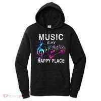 Music Is My Happy Place Inspiring Music Novelty Gift Women's Hoodie thumb 0