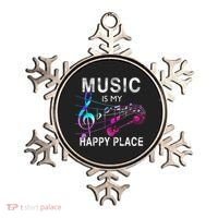 Music Is My Happy Place Inspiring Music Novelty Gift Ornament thumb 0