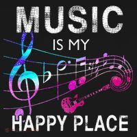 Music Is My Happy Place Inspiring Music Novelty Gift Baby Bodysuit thumb 2