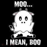Moo I Mean Boo Funny Ghost Cow Print Halloween Gift Coffee Mug thumb 5