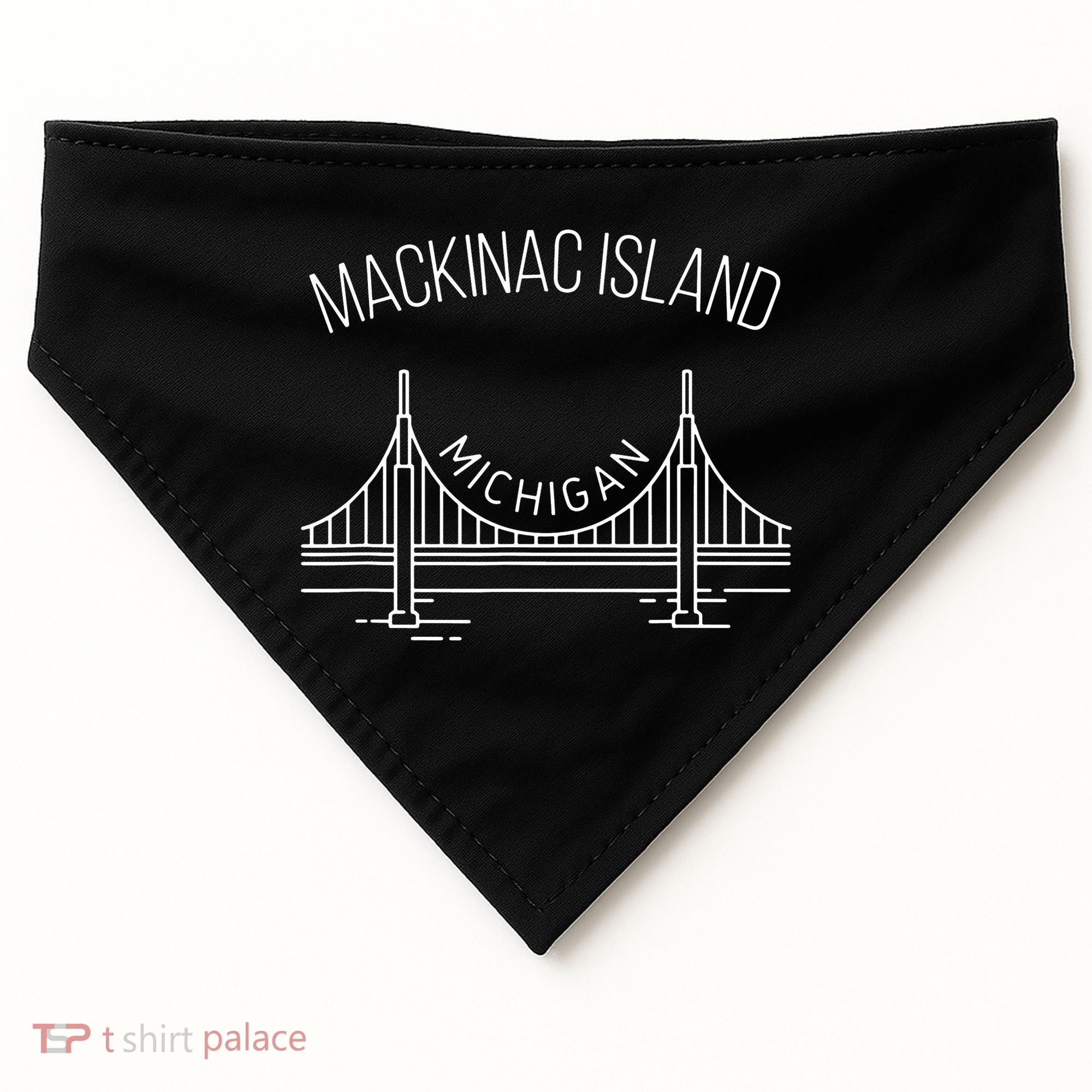 Mackinac Island Michigan USA-Made Doggie Bandana