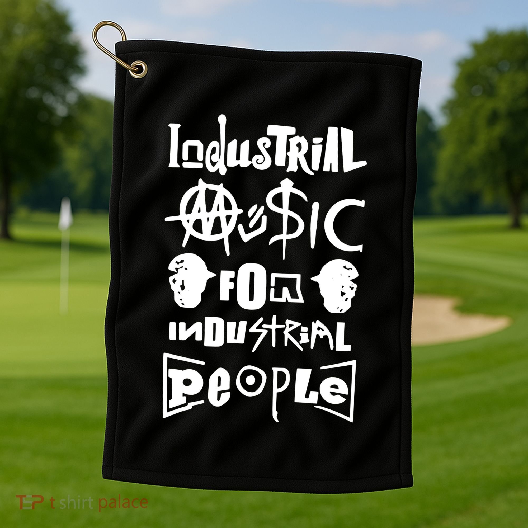 Museum Industrial Music For Industrial People Golf Towel