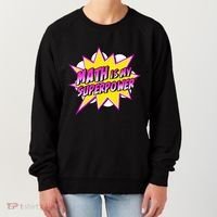 Math Is My Superpower Superhero Comic Algebra Lover Women's Sweatshirt thumb 0