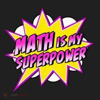 Math Is My Superpower Superhero Comic Algebra Lover Women's Sweatshirt thumb 2