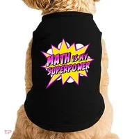 Math Is My Superpower Superhero Comic Algebra Lover Doggie Tank thumb 0
