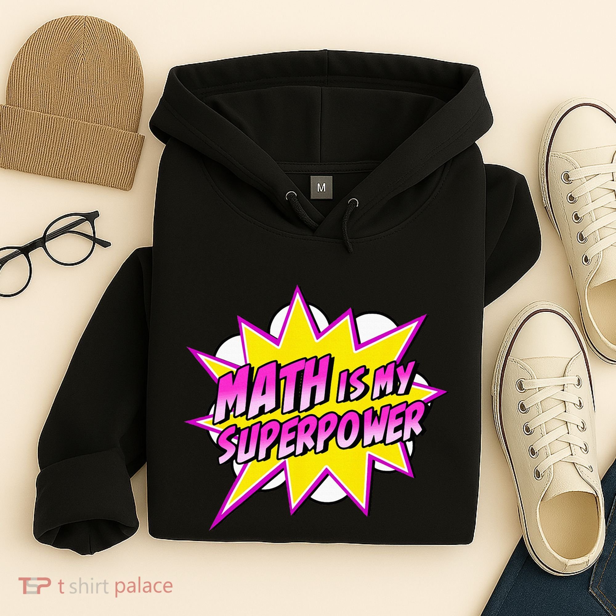 Math Is My Superpower Superhero Comic Algebra Lover Hoodie