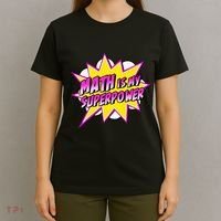 Math Is My Superpower Superhero Comic Algebra Lover T-Shirt thumb 4