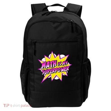 Math Is My Superpower Superhero Comic Algebra Lover Backpack
