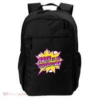 Math Is My Superpower Superhero Comic Algebra Lover Backpack thumb 0