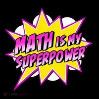 Math Is My Superpower Superhero Comic Algebra Lover Mousepad thumb 1