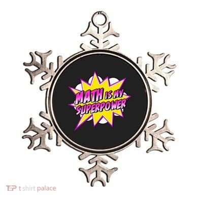 Math Is My Superpower Superhero Comic Algebra Lover Ornament