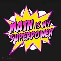 Math Is My Superpower Superhero Comic Algebra Lover Ornament thumb 1