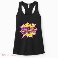 Math Is My Superpower Superhero Comic Algebra Lover Women's Tank Top thumb 0