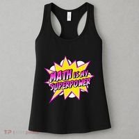 Math Is My Superpower Superhero Comic Algebra Lover Women's Tank Top thumb 3