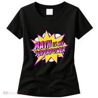 Math Is My Superpower Superhero Comic Algebra Lover Women's T-Shirt thumb 0