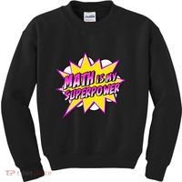 Math Is My Superpower Superhero Comic Algebra Lover Kids Sweatshirt thumb 0