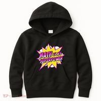 Math Is My Superpower Superhero Comic Algebra Lover Kids Hoodie thumb 0