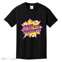 Math Is My Superpower Superhero Comic Algebra Lover Kids T-Shirt thumb 0