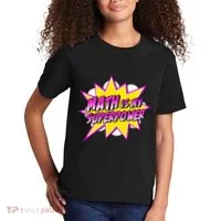 Math Is My Superpower Superhero Comic Algebra Lover Kids T-Shirt thumb 2