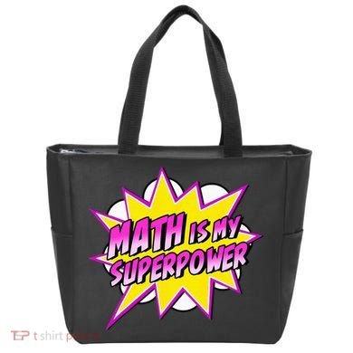 Math Is My Superpower Superhero Comic Algebra Lover Bag