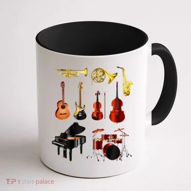 Musical Instruments Coffee Mug back