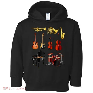 Musical Instruments Toddler Hoodie