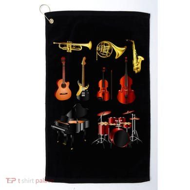 Musical Instruments Golf Towel