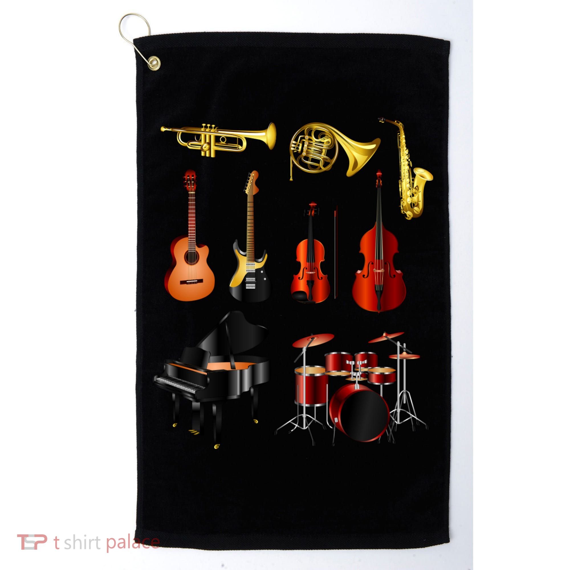 Musical Instruments Golf Towel