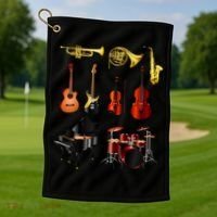 Musical Instruments Golf Towel thumb 1